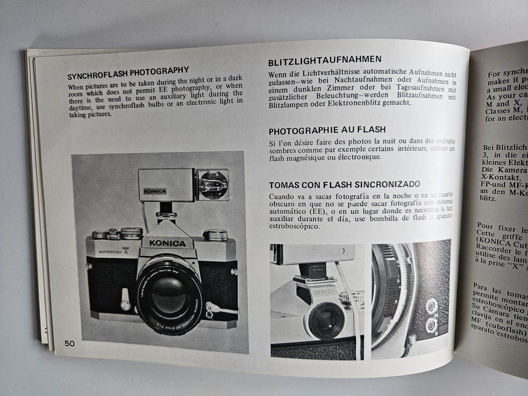 Konica Kamera: Manuel d'utilisation Konica Autoreflex T, vintage! – Gebraucht aus Echandens von annegug 4