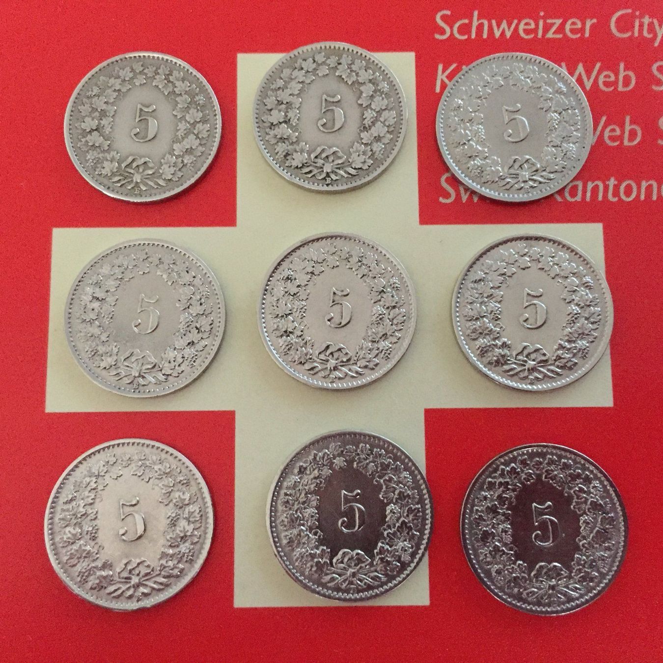 Tutti le monete: 5 Rappen - LOT 1931-39 – Usato da Elsau venduto da herbybay 3
