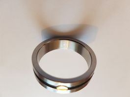 Männer-Ring PY mit AU(schraub aus Gold 750 K).D-M:22mm