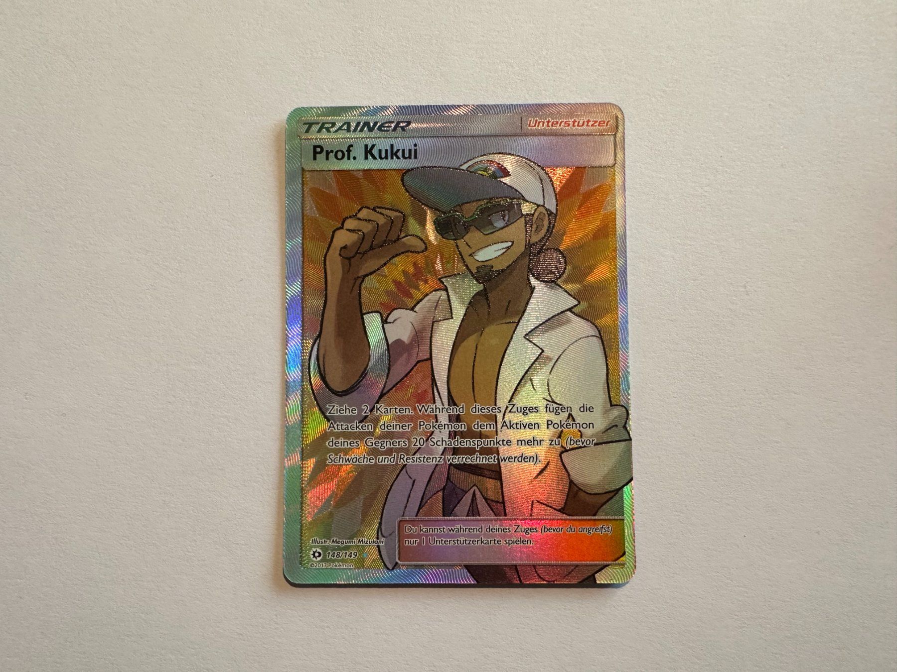 Pokémon Carte collezionabili: Prof Kukui Sonne & Mond Base S&M Trainer Fullart DE – Usato da Hagendorn venduto da Pokecollectorch 1
