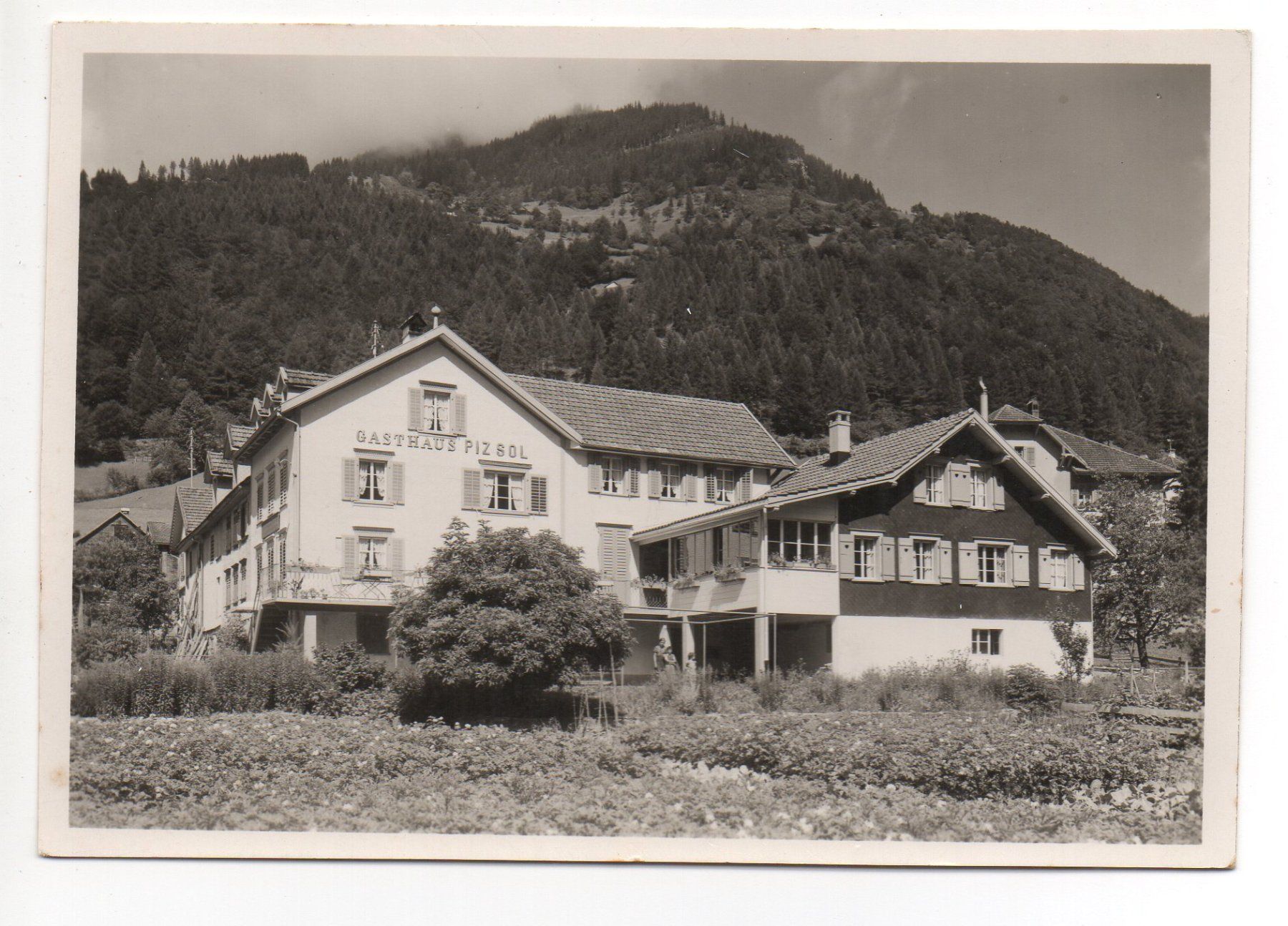 Ansichtskarten: VALENS Gasthaus Piz Sol – Gebraucht aus Jona von philajona