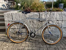 Kuwahara Fahrrad Ishiwata CrMo Rahmen gebraucht silber