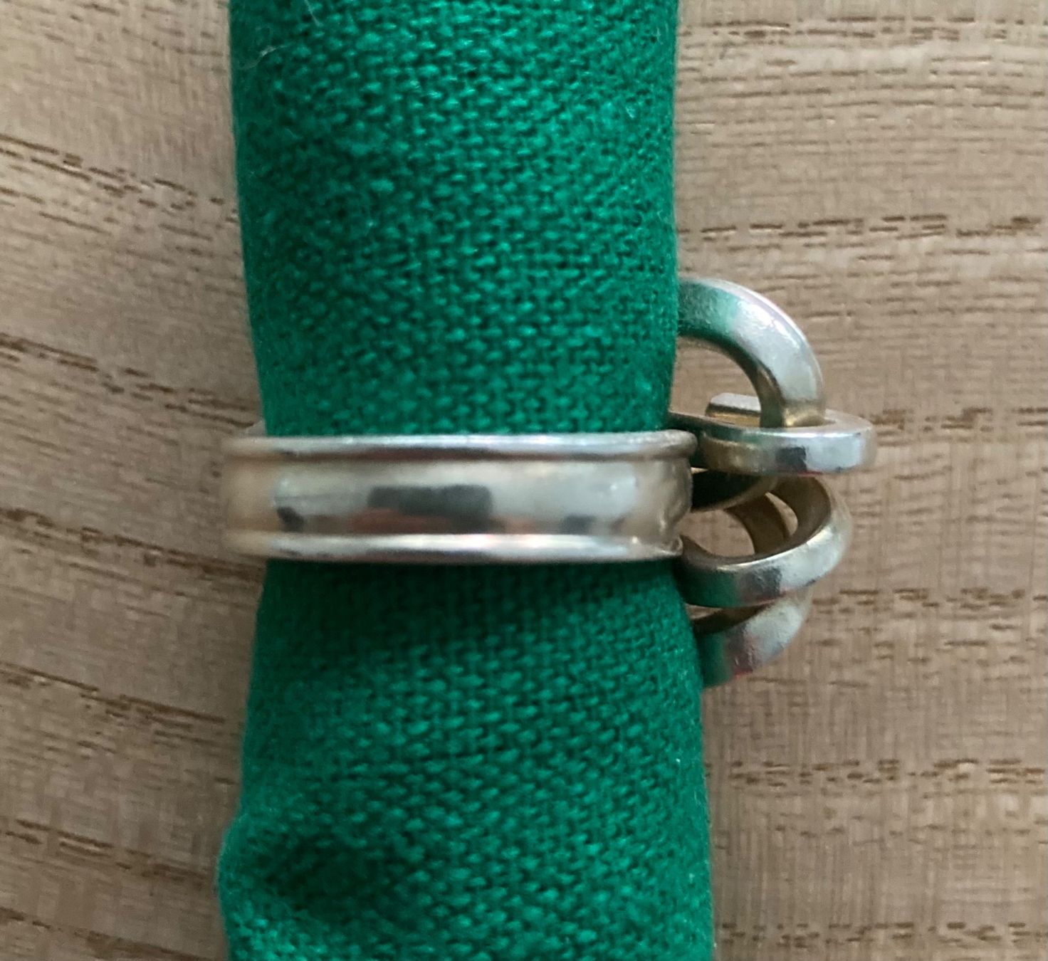 Ringe: Silber Ring aus Gabel gefertigt, Grösse 59 – Gebraucht aus Biel/Bienne von Murmeltier04 7