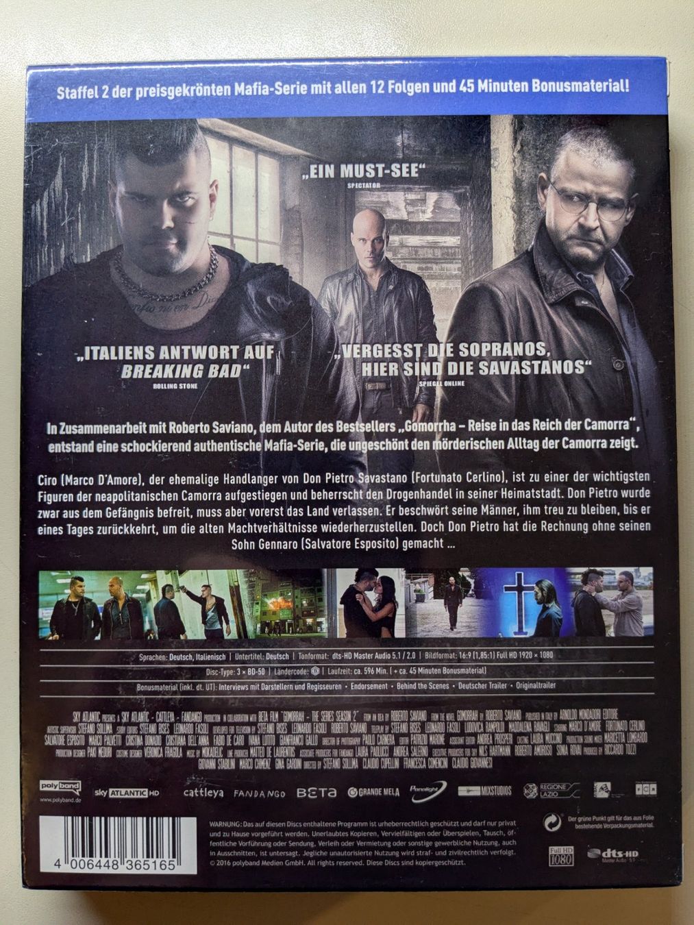 Tutti i DVDs: Gomorrha - Staffel 2 [3 Blu-rays/neu&OVP] – Nuovo e nell'imballaggio originale da Port venduto da gecotom 1