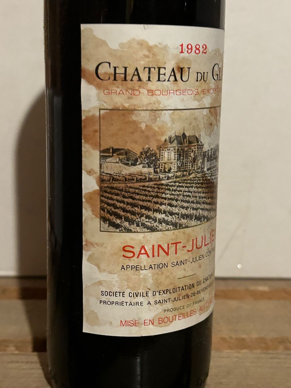 Wein: Château du GLANA 1982 Saint-Julien – Neu (gemäss Beschreibung) aus Roche VD von avediscipule 2