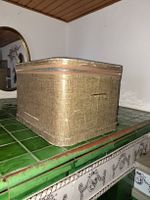 Vintage Koffer / Aufbewahrungsbox mit Reissverschluss 