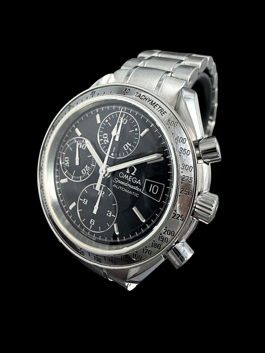 Omega Uhren: Omega Speedmaster Automatic Chrono 39mm Fullset 2000 *U1282 – Gebraucht aus Zürich von GalerieInauen 4