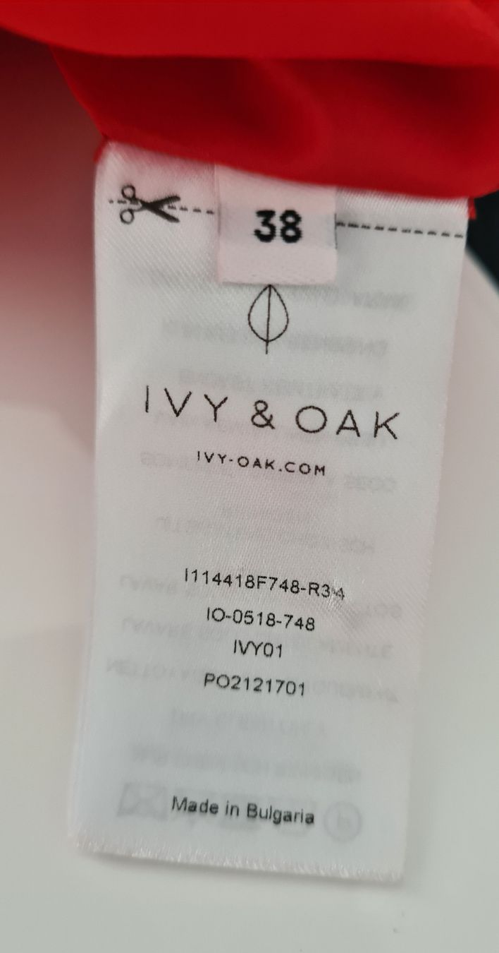 Ivy Oak Vestiti: IVI & OAK Elegantes rotes Kleid Gr. 38 – Usato da Nebikon venduto da Draga25 5