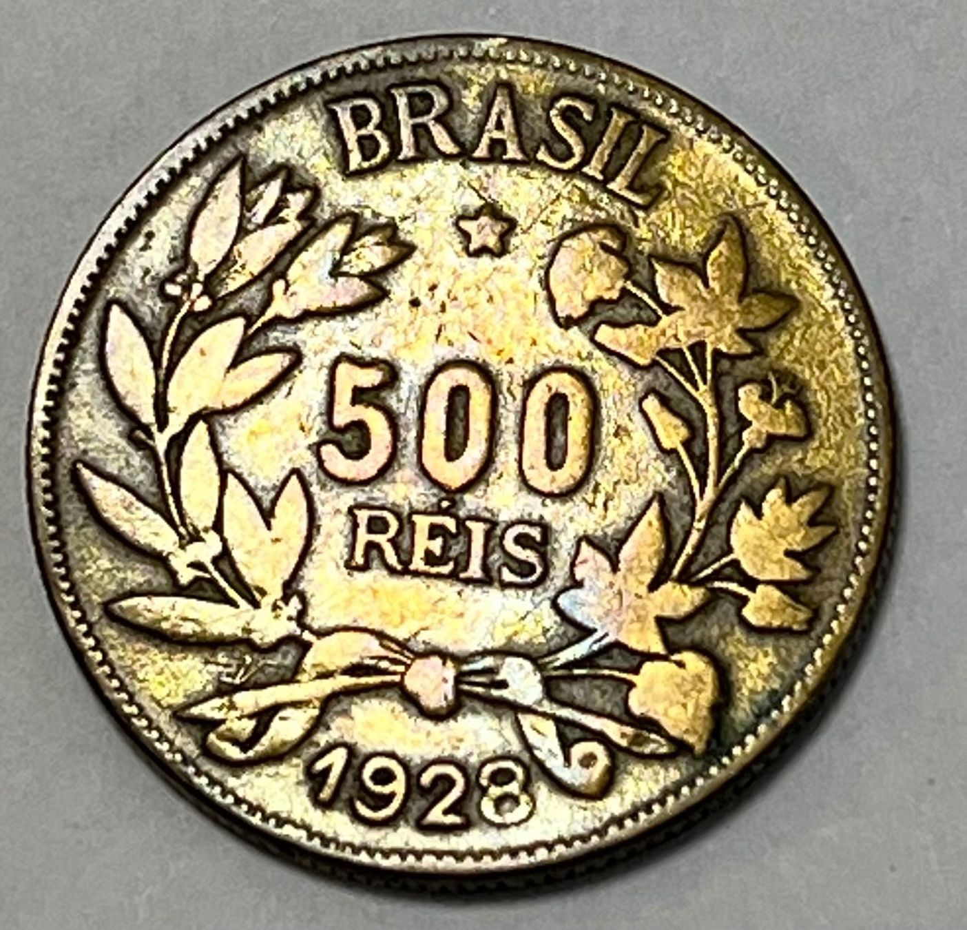 Alle Münzen: 500 Réis - Brazil - 1928 – Gebraucht aus Dietikon von Numis8953 1