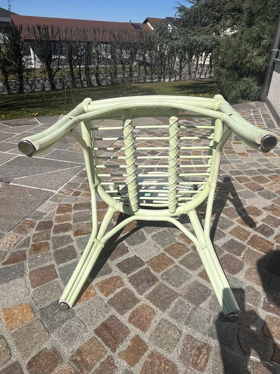 Sedie: Chaise en rotin vert clair  – Nuovo (secondo la descrizione) da Genève venduto da rol_v8q2 4