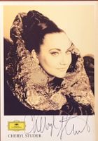 Cheryl Studer Oper Sopran Autogramm signiert Foto 10x15cm