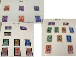 PRO PATRIA ab 1936 Sammlung CH-Marken //i726