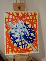 Original Gemälde: Sommerliche Palme - Kunst für dein Zuha...