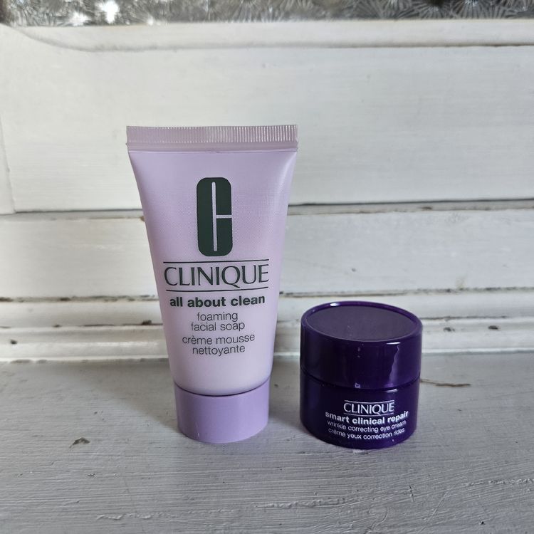 Clinique all about clean foaming face soap&Eye repear cream (Neu ...