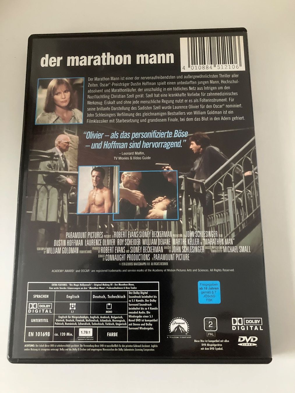 Tutti i DVDs: Der Marathon Mann (Dvd) Dustin Hoffman – Usato da Arbon venduto da HelFer01 1