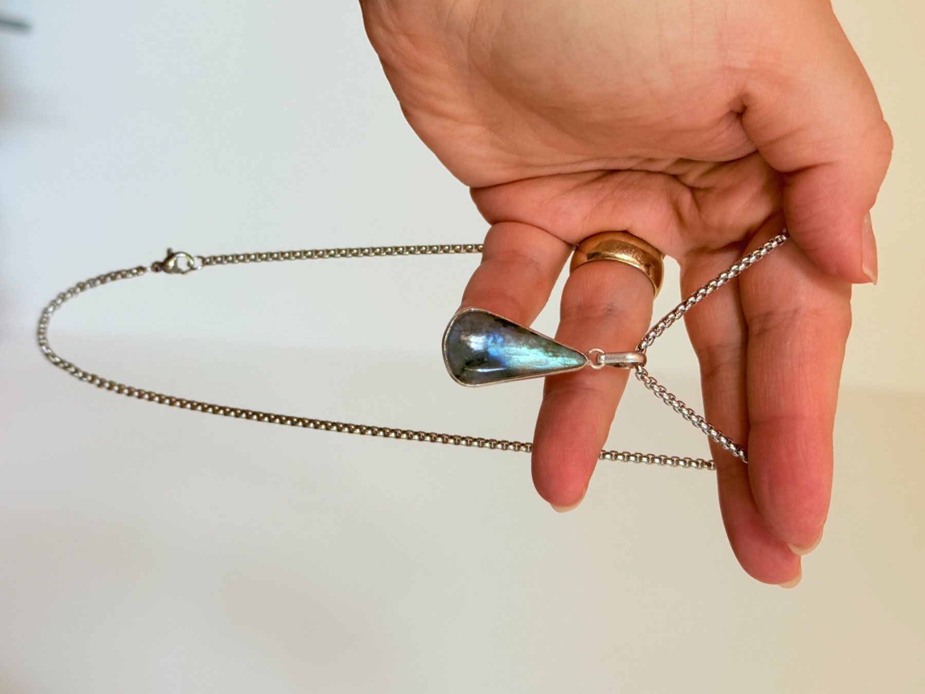 Ketten: Collier labradorite, élégant et tendance ✨ – Neu und originalverpackt aus Genève von AWWA 4
