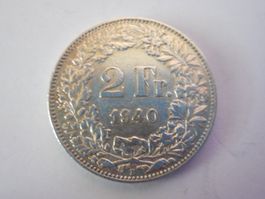2 Fr. 1940 silber