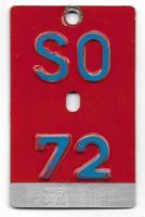 Velonummer Solothurn SO 72