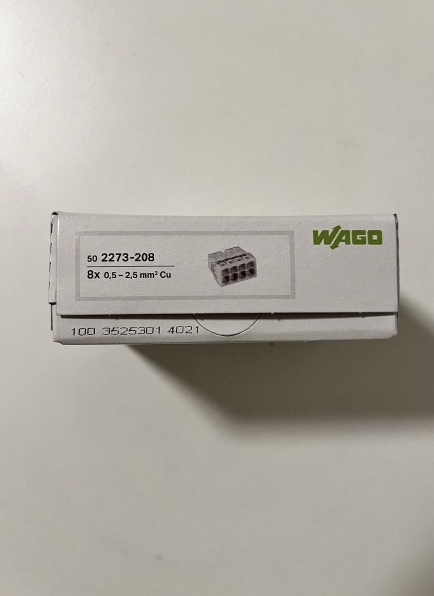 Wago Elektronikbauteile: Wago Steckklemme 8L – Neu und originalverpackt aus Luzern von Elektrogut 1