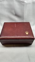 Vintage Rolex Uhrenbox Leder rot Modell 62.00.01