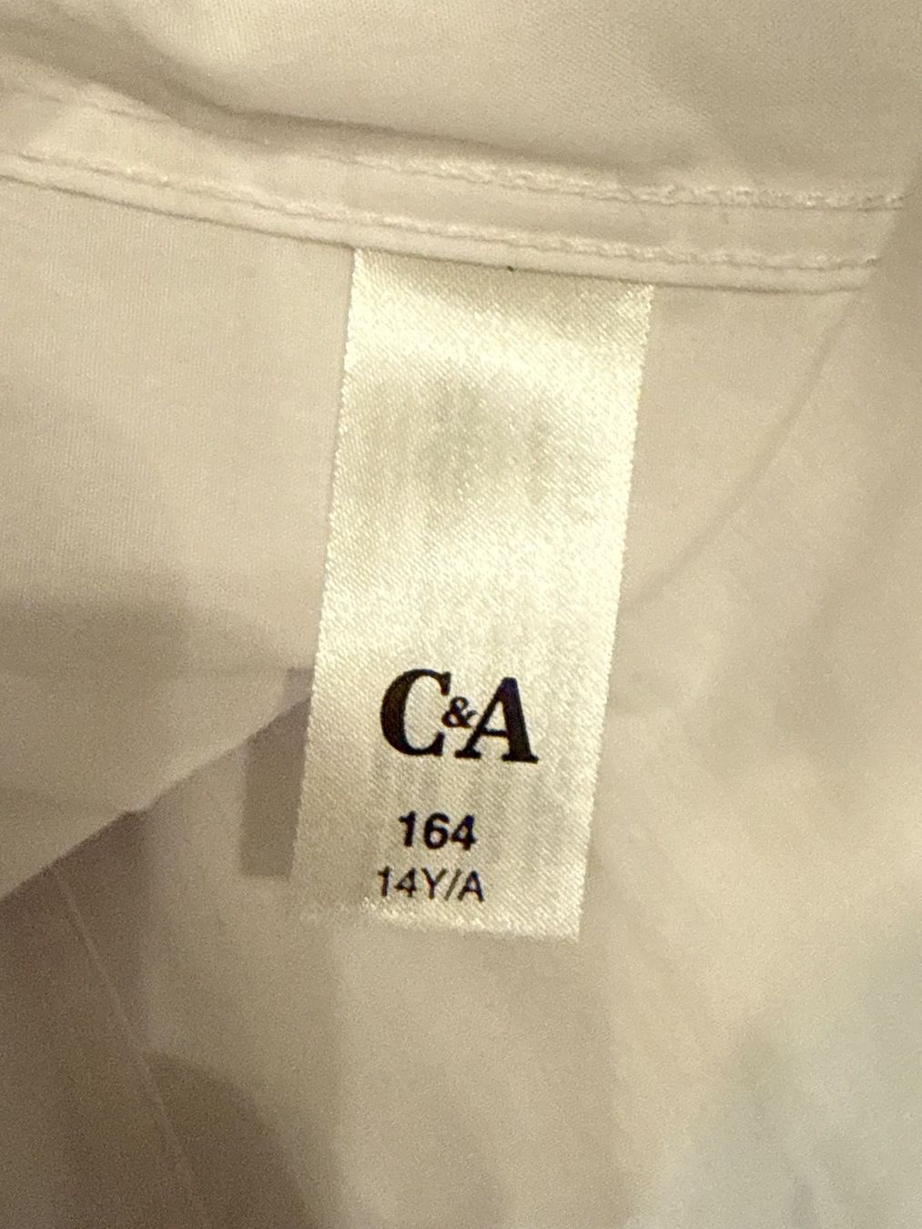 C&A Camicie, T-shirt & Polo: Weisses Kinder Langarm-Hemd von C&A Gr.164 – Usato da Schönenwerd venduto da d.chiara 5