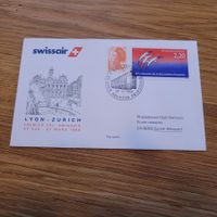 Luftpost Brief Zürich Lyon 1989 Swissair