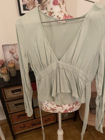 Schöne Bluse Brandy Melville mintgrün Gr S