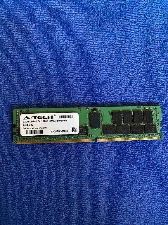 Server: A-Tech 32GB DDR4-2400 ECC Registered Server RAM  2Rx4 – Gebraucht aus Zeiningen von rot_2xls