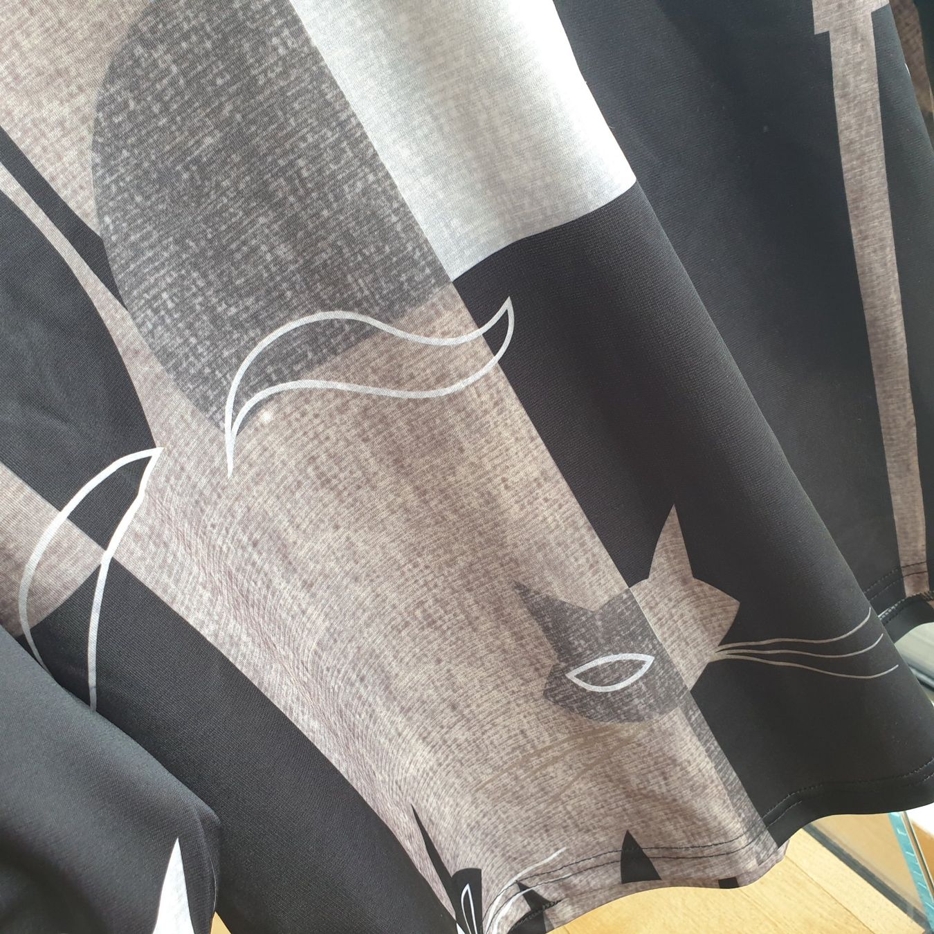 Blusen: 🐸 SATIN BLUSE KATZE M LUFTIG LEICHT TOP PULLOVER OBERTEIL – Neu (gemäss Beschreibung) aus Môtier (Vully) von Frogs 4