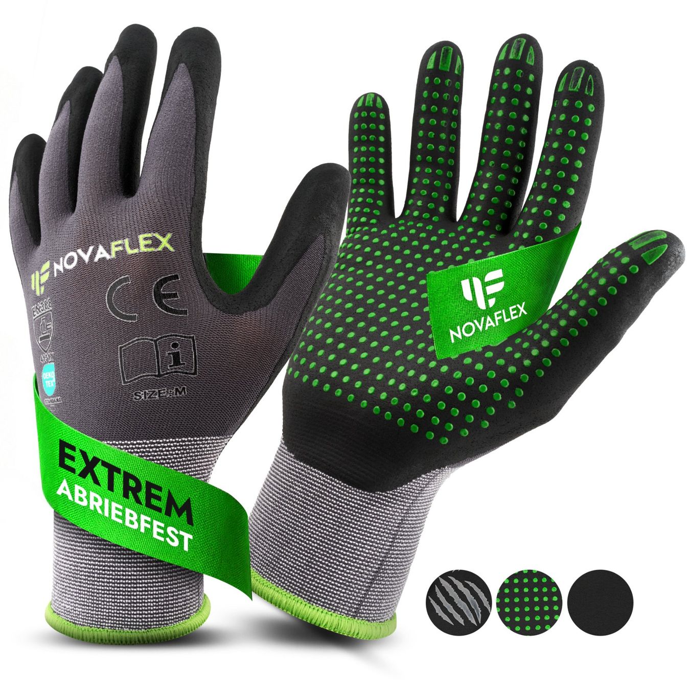 Handschuhe & Handstulpen: Novaflex Plus 10er Pack – Neu und originalverpackt aus Stallikon von Novaflex