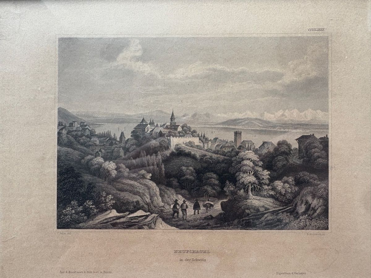 Incisioni: Gravure ancienne de Neuchâtel – Usato da Neuchâtel venduto da Market_Dematos