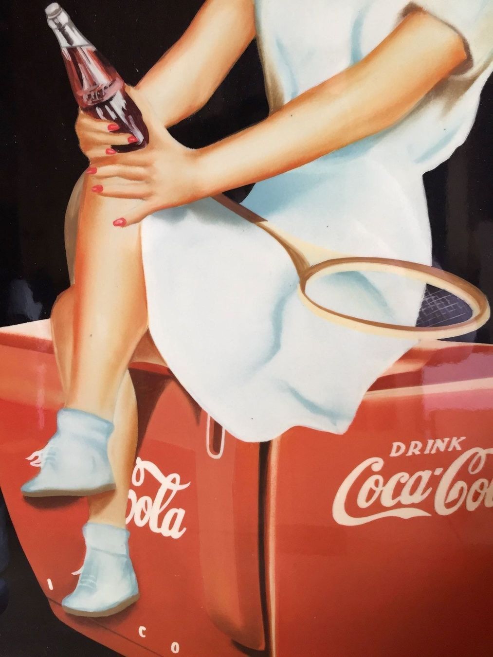 Poster & Bilder: Coca Cola Holzwerbetafel Hand gemalt – Gebraucht aus Trachslau von post35 1