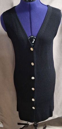 schwarze Strickweste Gr. M