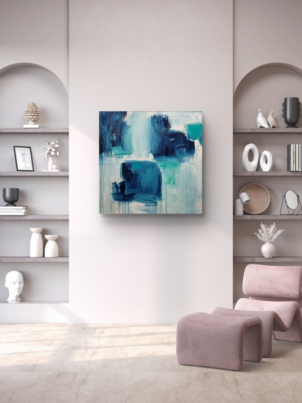 Dipinti: Originales abstraktes Gemälde 90x90x3cm – Nuovo (secondo la descrizione) da Urdorf venduto da Contra8 1