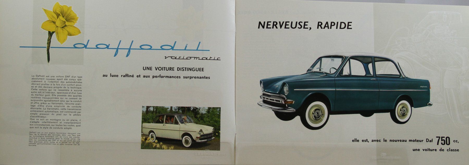Daf Documents: PROSPEKT  | DAF DAFFODIL - 750 VARIOMATIC | AB 12.1961 - FR – D'occasion à Unterägeri par GIGOLOLIT 2