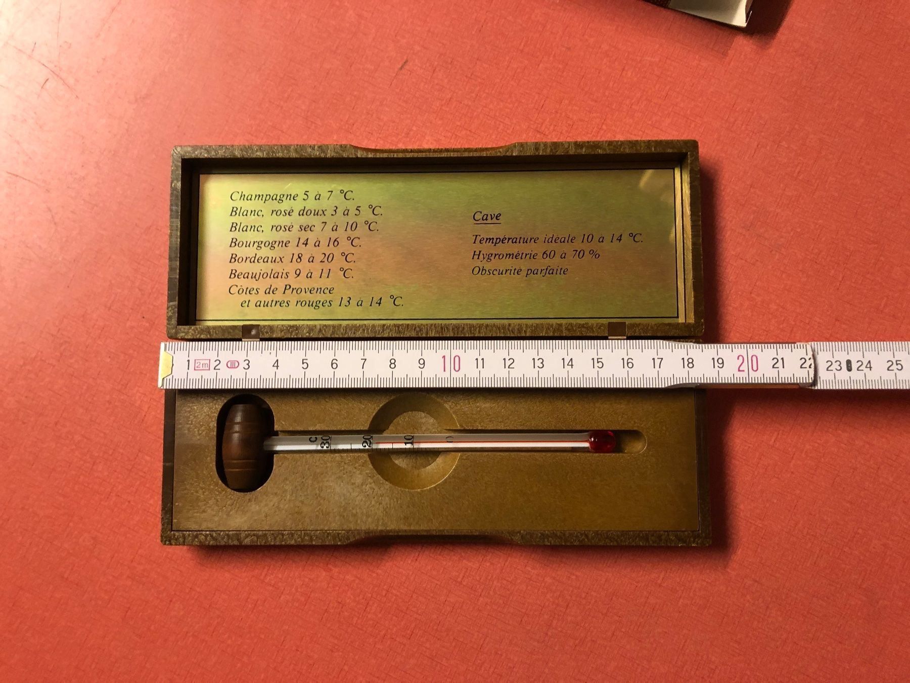 Alle Werkzeuge: Wein Thermometer in Edelholz Schachtel. – Gebraucht aus Lanzenhäusern von vic63 7