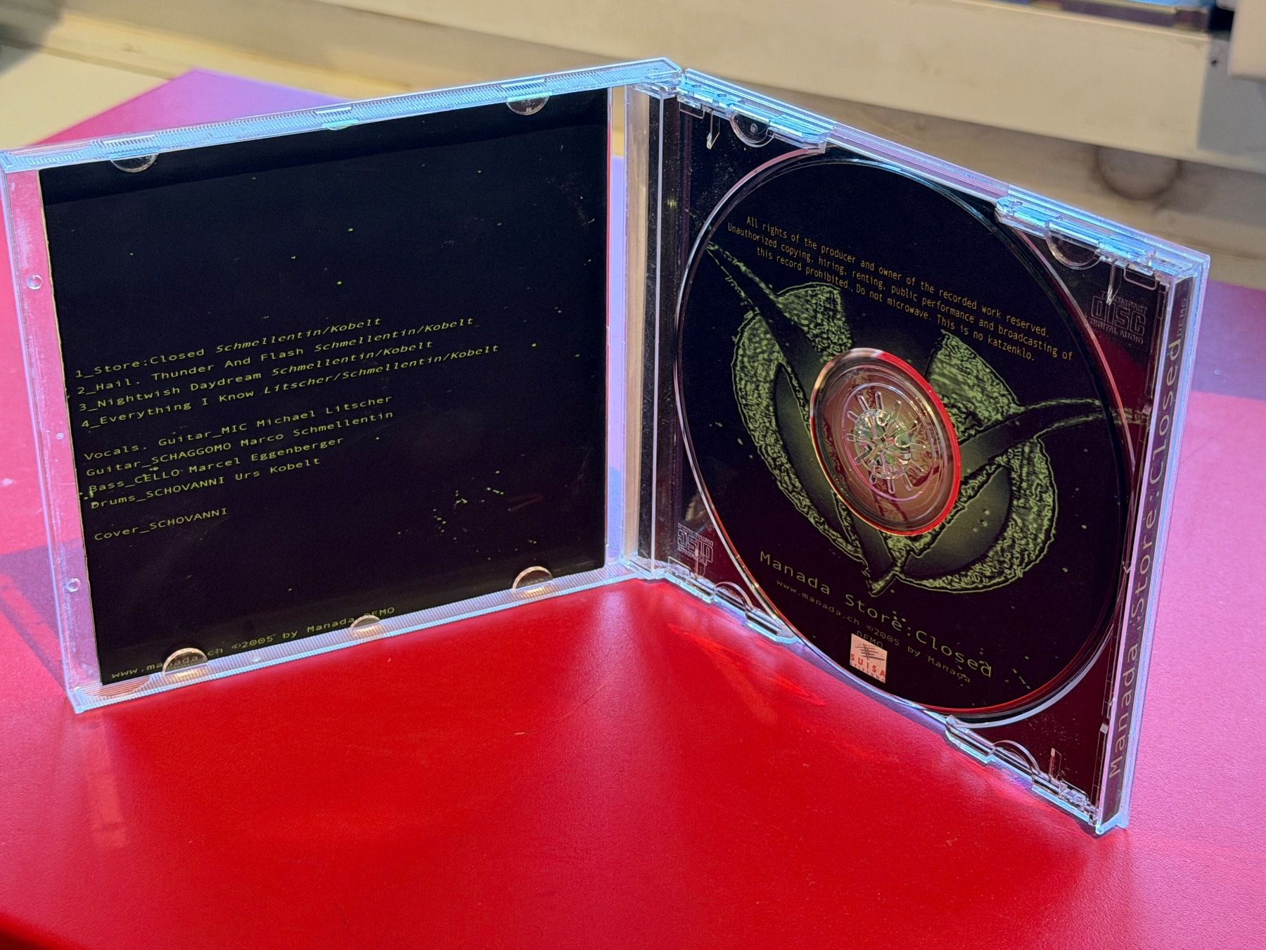 CD: Manada - Store:Closed - Demo-CD - HF41C – Usato da Küsnacht ZH venduto da JazzRecords 2