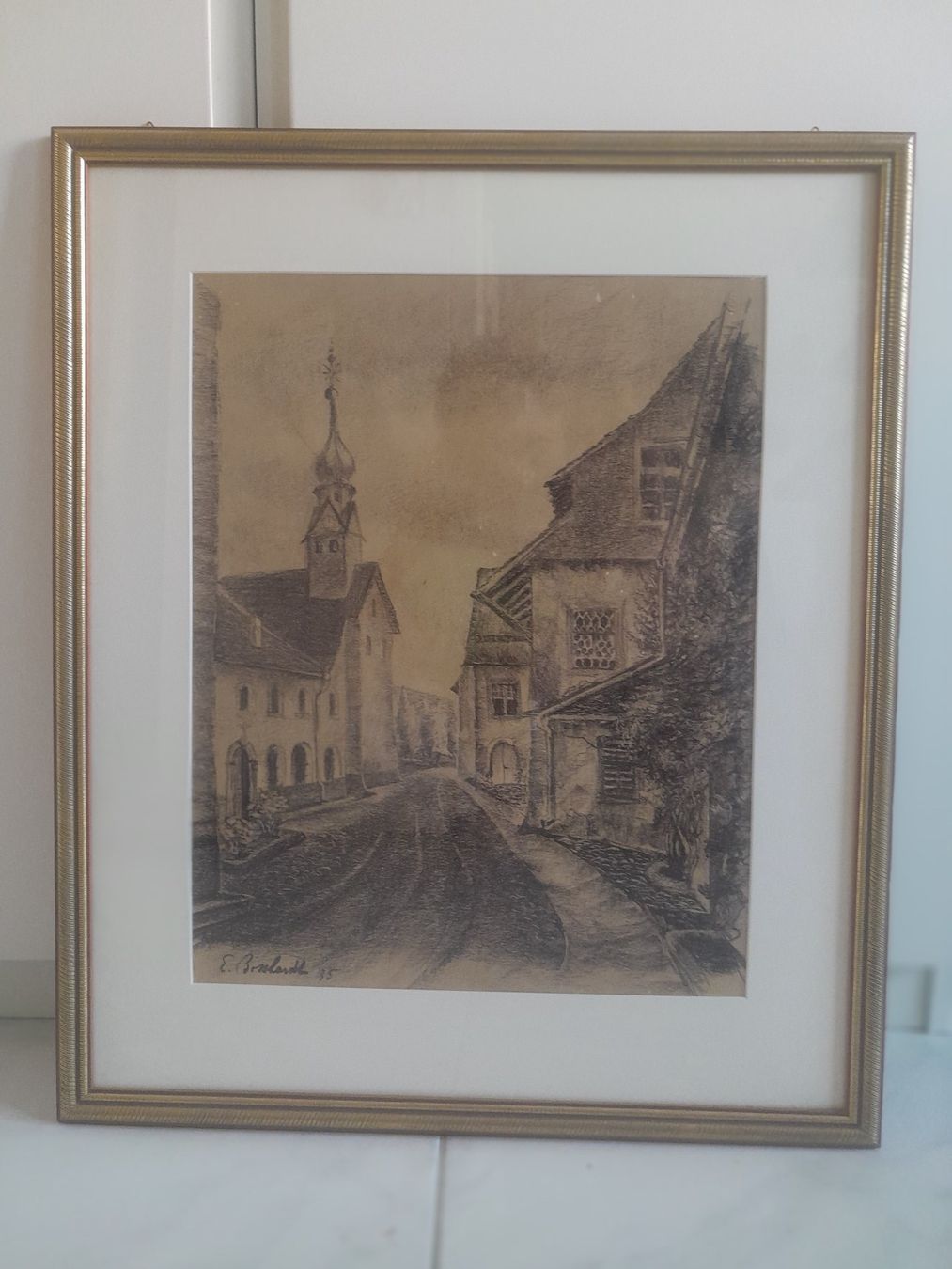 Grafica & Litografie: E. Bosshardt Schweizer Maler 1935 – Usato da Rossrüti venduto da Hansi778