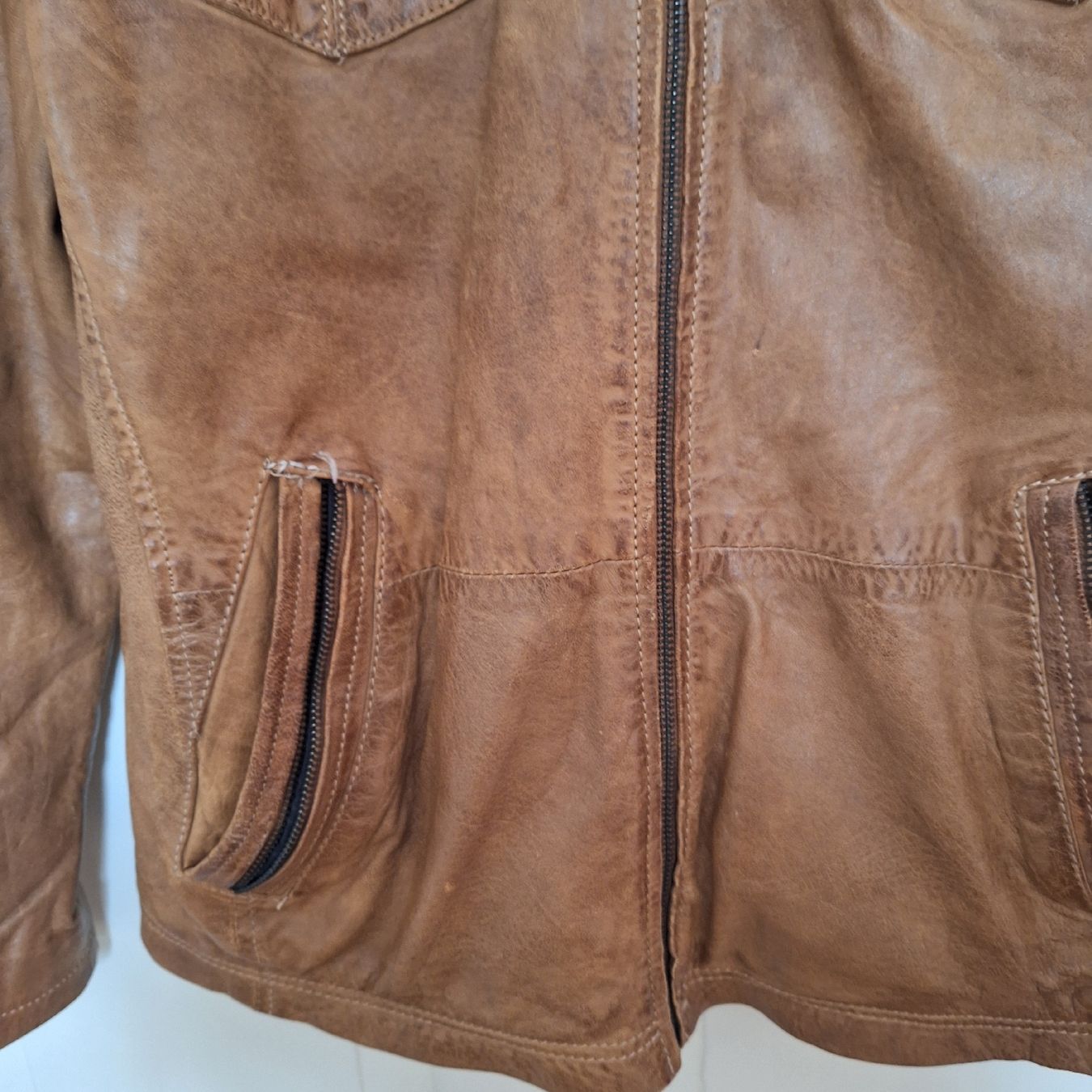 Jacken: Lamm Nappaleder, Lederjacke, Gr. L, braun – Gebraucht aus Winterthur von Goldpipau 1