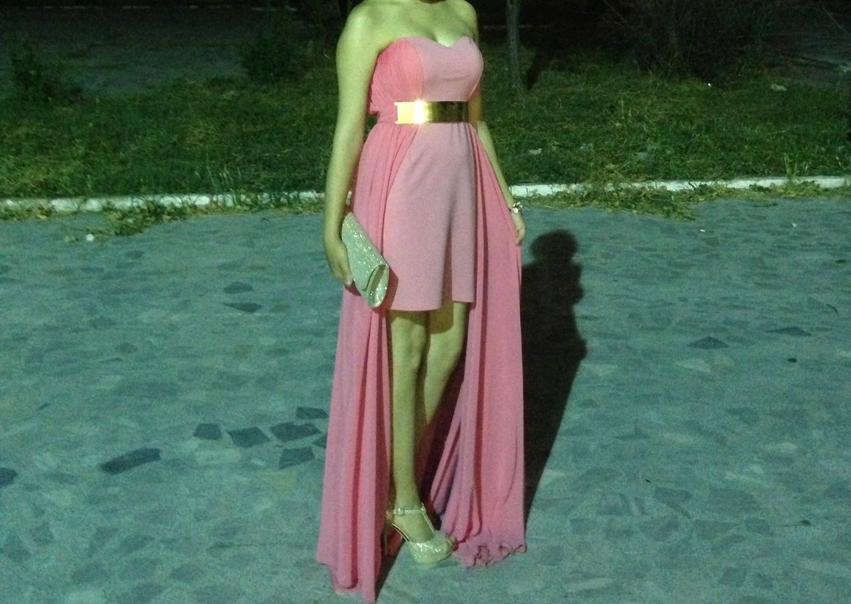 Kleider: Flamingofarbiges Abendkleid – Gebraucht aus Triengen von nes_l8cj 4