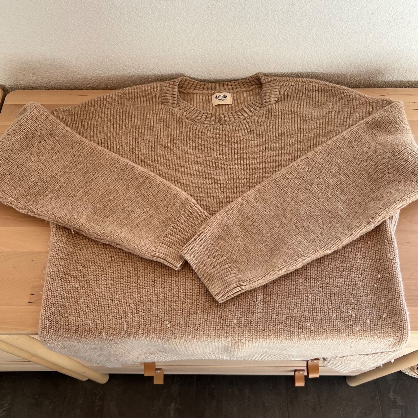 Maglioni & Felpe: Warmer Wollpullover, Matona, Gr. XL, Beige – Usato da Steinmaur venduto da HenSaa