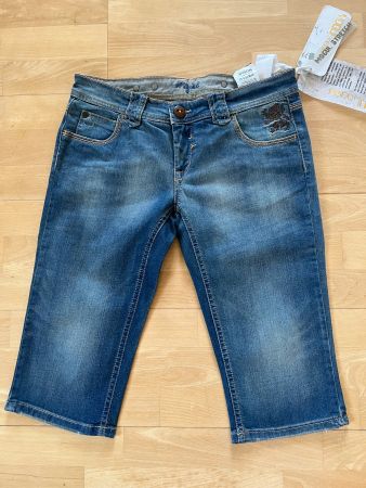 MOGUL Damen Jeans Shorts in Gr. 30, Blau, NEU