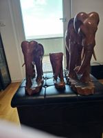 Afrikanische Elefantenfamilie aus Holz