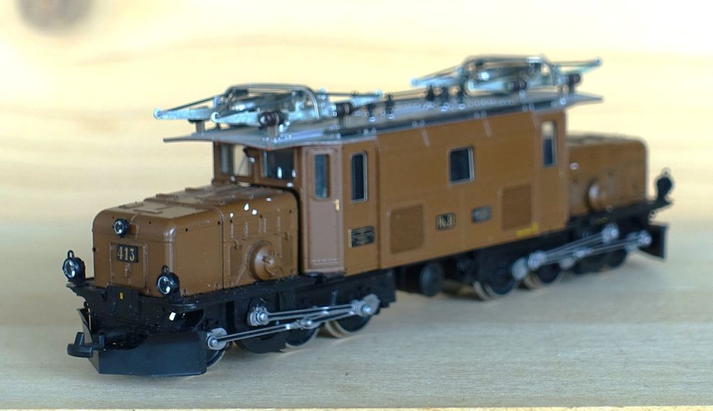 Bemo Modelleisenbahnen: RhB Ge 6/6 I 406, Bemo Art. 1255/6, DC analog. – Gebraucht aus Horw von SwissSteamMemories 3