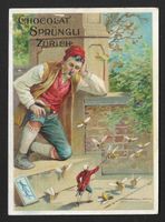 Chromo Sammelbilder Sprüngli : Gulliver à Brobdingnag, 1910s