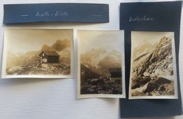 3 Fotos Sustlihütte / Sustenhorn -  Urner Alpen, 1925
