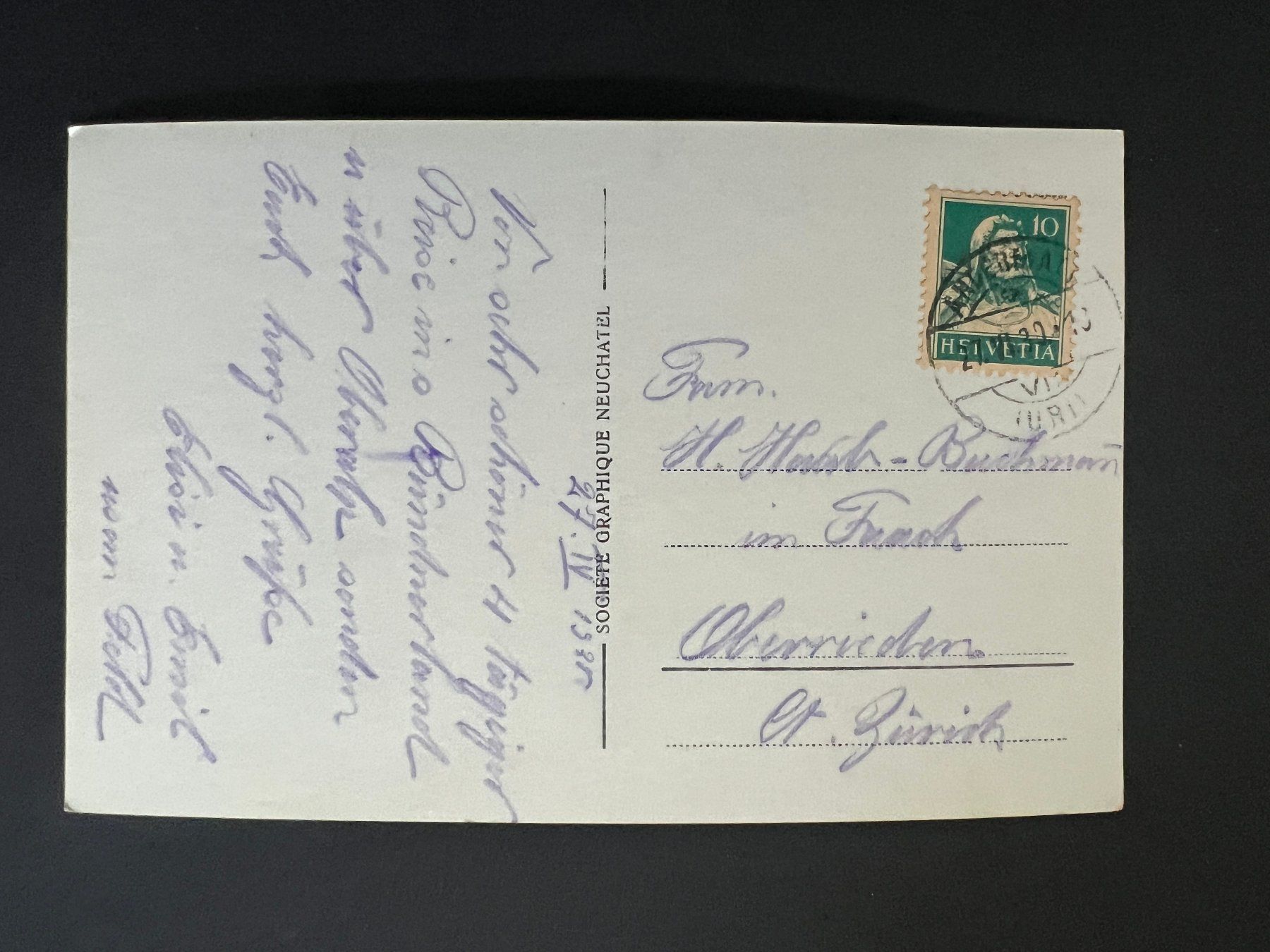 Ansichtskarten: Ansichtsk. 1930 Teufelsbrücke   (V558) – Gebraucht aus Hinwil von Sidi4 1