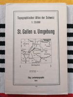 St.Gallen & Umgebung 1944🌞1:25'000 Topographischer Atlas
