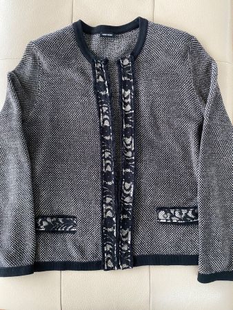Gerry Weber Strickjacke schwarz-sand farbig Gr. 42