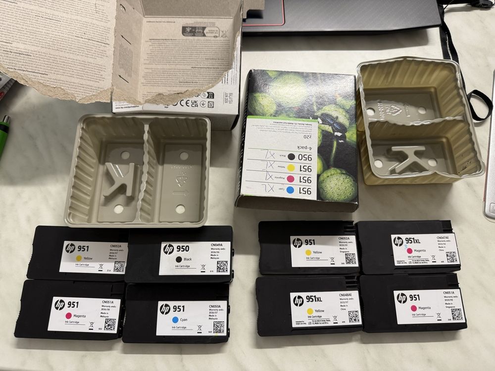 HP 950/951 normal XL Druckerpatronen, diverse Farben (Gebraucht) in ...